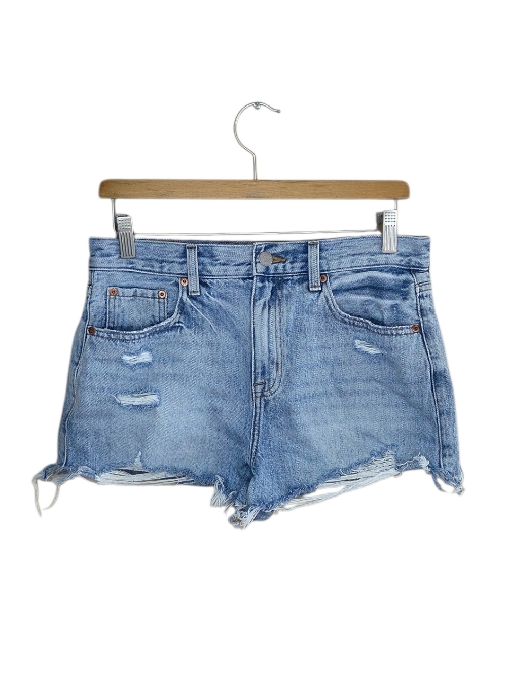 Pistola Distressed Cut Off Denim Jean Shorts Size 28 2.5" Inseam Casual Summer